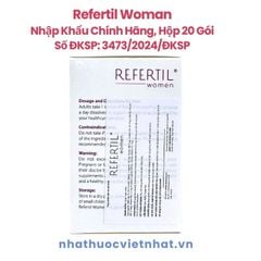 Refertil Women Chính Hãng - Giải Pháp Tối Ưu Hỗ Trợ Tăng Khả Năng Thụ Thai Cho Nữ Giới
