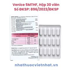 Venice 5MTHF - Bổ Sung Vitamin Và Khoáng Chất Cho Phụ Nữ Chuẩn Bị Mang Thai