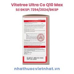 Vitatree Ultra CoQ10 Max - Bổ sung Coenzyme Q10, bảo vệ sức khoẻ tim mạch, Hộp 30 viên