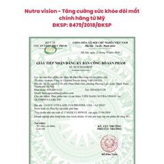 Nutra vision - Tăng cường sức khỏe mắt, nhập khẩu chính hãng từ Mỹ, hộp 30 viên