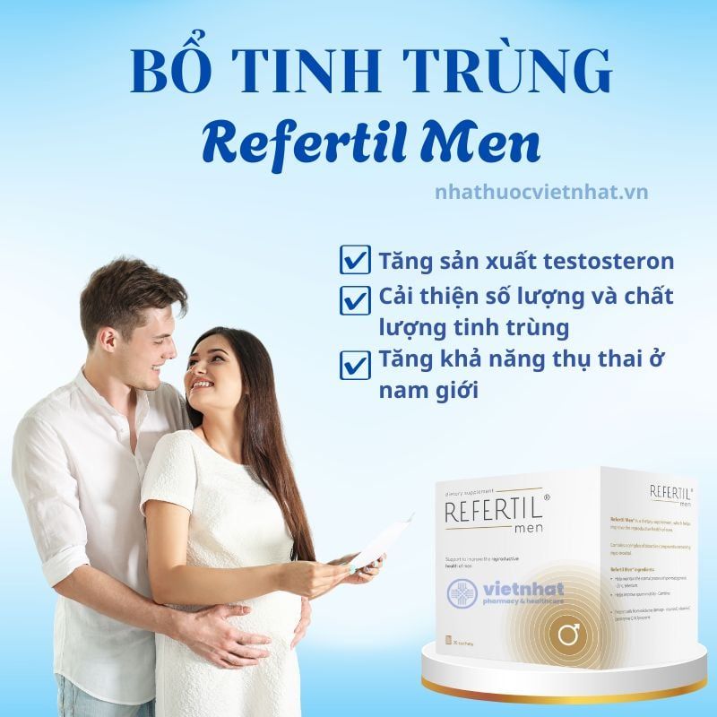 Refertil Men Chính Hãng - Giải Pháp Tối Ưu Cho Sức Khỏe Sinh Sản Nam Giới