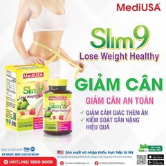 Viên Uống Giảm Cân Slim9 MediUSA Chính Hãng, Hộp 60 Viên