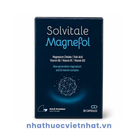 Solvitale Magnefol (Magie Xanh) - Hỗ Trợ Giảm Căng Thẳng, Cải Thiện Giấc Ngủ, Hộp 30 Viên