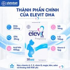 Elevit DHA - Vitamin Tổng hợp Cho Bà Bầu, Nhập Khẩu Chính Hãng, Hộp 30 Viên