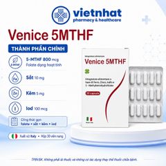 Venice 5MTHF - Bổ Sung Vitamin Và Khoáng Chất Cho Phụ Nữ Chuẩn Bị Mang Thai