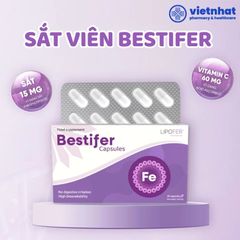 Sắt Viên Bestifer - Hỗ Trợ Giảm Nguy cơ Thiếu Máu Thiếu Sắt Cho Mẹ Bầu Và Sau Sinh