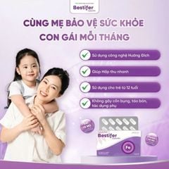 Sắt Viên Bestifer - Hỗ Trợ Giảm Nguy cơ Thiếu Máu Thiếu Sắt Cho Mẹ Bầu Và Sau Sinh