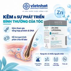 Zn Zinc Liposomal - Bổ sung kẽm cho người lớn và trẻ từ 10 tuổi trở lên, hộp 90 viên