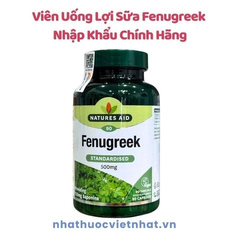 Viên Uống Lợi Sữa Fenugreek Cho Mẹ Sau Sinh, 90 viên