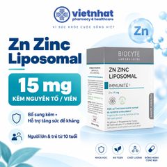 Zn Zinc Liposomal - Bổ sung kẽm cho người lớn và trẻ từ 10 tuổi trở lên, hộp 90 viên