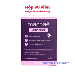 Viên uống cân bằng nội tiết Manhae Menopause Nutrisante, nhập khẩu chính hãng từ Pháp