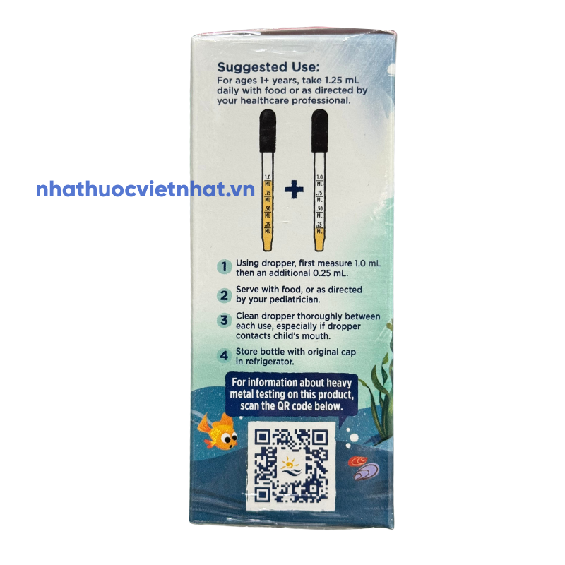 DHA Nordic Xtra - Hỗ Trợ Phát Triển Não Bộ Cho Trẻ 1 - 6 Tuổi, Chai 60ml