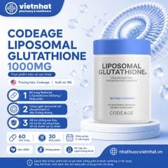 Codeage Liposomal Glutathione 1000mg - Hỗ trợ chống oxy hóa, giúp da sáng khỏe, hộp 60 viên