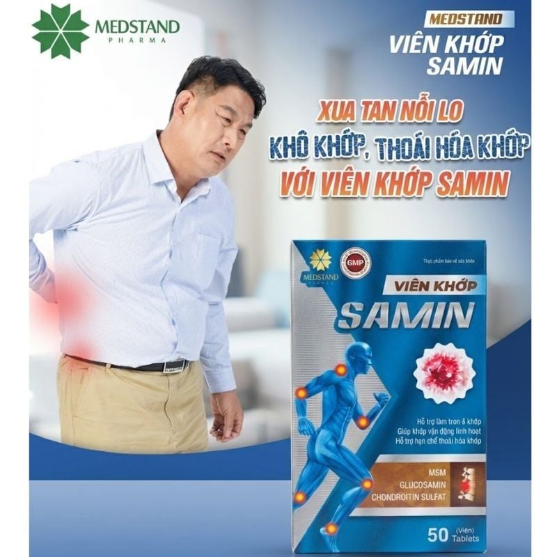 Viên khớp Samin Medstand - Hỗ Trợ Tăng Cường Dịch Khớp Và Giảm Đau Xương Khớp Hiệu Quả