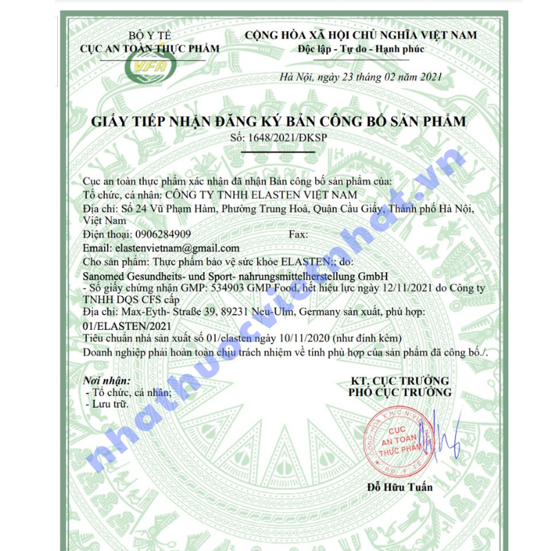 Collagen thuỷ phân Elasten làm đẹp và trẻ hoá làn da số 1 của Đức, hộp 28 ống uống 28 ngày