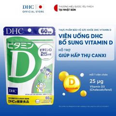 Viên uống bổ sung vitamin D DHC, hỗ trợ tăng cường sức khoẻ xương khớp