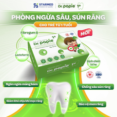 Gạc rơ lưỡi Dr. Papie giúp sạch lưỡi, nướu, răng hộp 30 gói