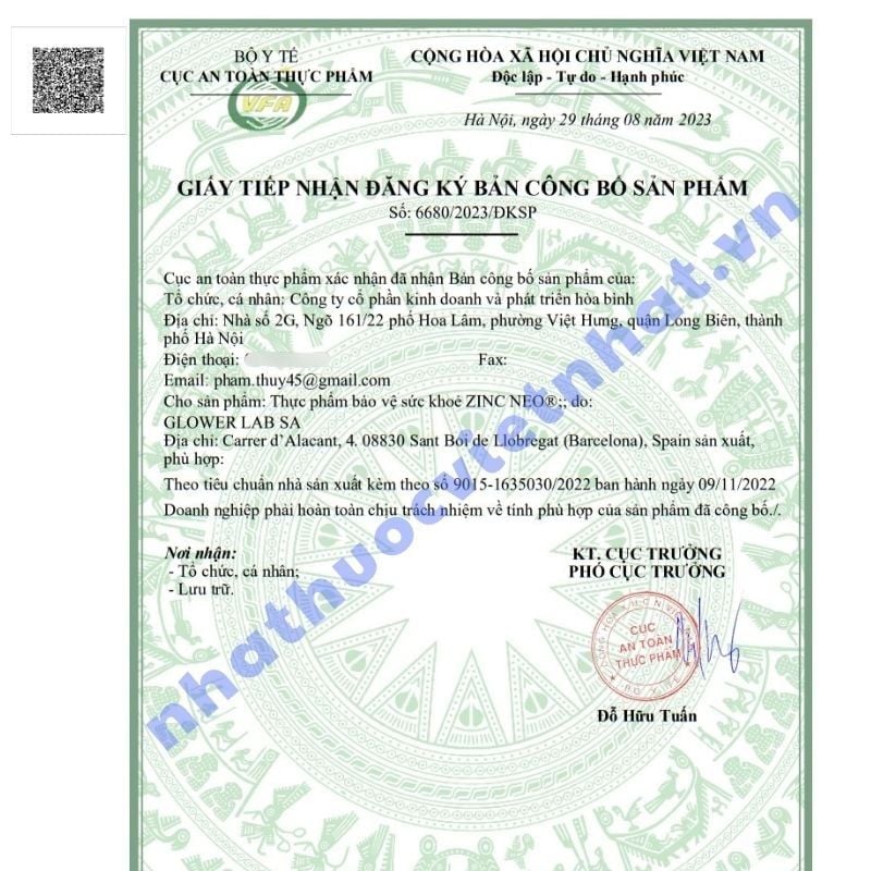 ZinC Neo (kẽm bisglycinate 25mg) - Hỗ trợ tăng cường sức đề kháng cho cơ thể