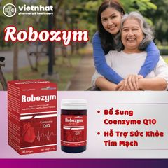 Robozym - Viên Uống Bổ Sung Coenzyme Q10, Hỗ Trợ Sức Khỏe Tim Mạch