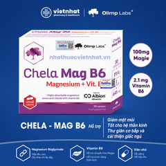 Chela Mag B6 — Magnesium Bisglycinate + B6 cho người lớn tuổi, Olimp Labs Ba Lan, hộp 30 viên