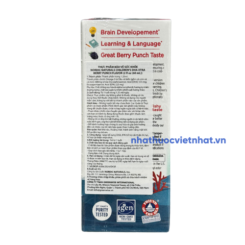 DHA Nordic Xtra - Hỗ Trợ Phát Triển Não Bộ Cho Trẻ 1 - 6 Tuổi, Chai 60ml