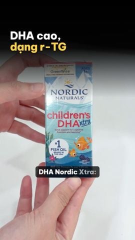 DHA Nordic Xtra - Hỗ Trợ Phát Triển Não Bộ Cho Trẻ Từ 1 Tuổi, Chai 60ml