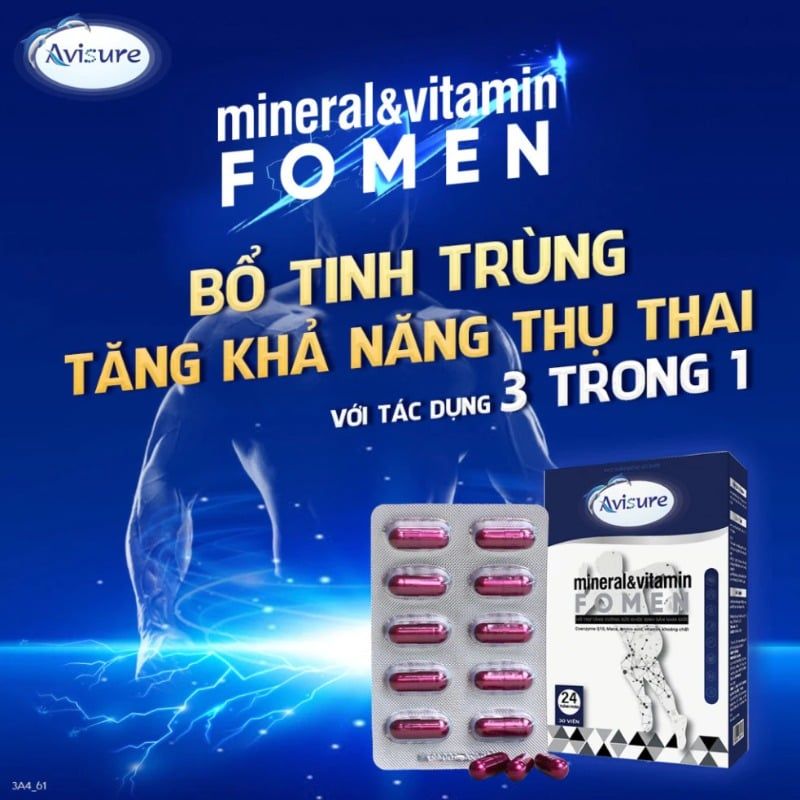 Avisure Fomen - Hỗ Trợ Sức Khỏe Sinh Sản Nam Giới