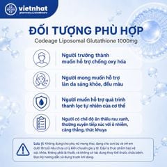 Codeage Liposomal Glutathione 1000mg - Hỗ trợ chống oxy hóa, giúp da sáng khỏe, hộp 60 viên