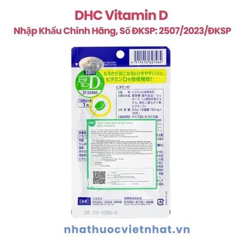 Viên uống bổ sung vitamin D DHC, hỗ trợ tăng cường sức khoẻ xương khớp
