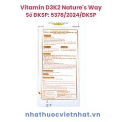 D3K2 Nature's Way - Bổ Sung Vitamin D3K2 Giúp Xương Chắc Khoẻ Cho Trẻ Sơ Sinh Và Trẻ Nhỏ