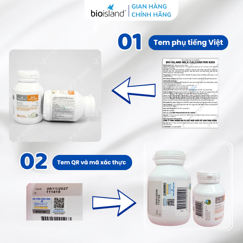 Canxi Bio Island Cho Bé – Bổ Sung Canxi Và Vitamin D3, Hỗ Trợ Phát Triển Chiều Cao Cho Trẻ Từ 7 Tháng Tuổi
