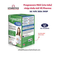 Pregnacare Max - Vitamin tổng hợp cho bà bầu số 1 tại Anh Quốc với công thức vượt trội, nhập khẩu chính hãng