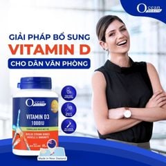 Ocean Health Vitamin D3 1000IU — Bổ Sung Vitamin D3, Giúp Xương Chắc Khỏe