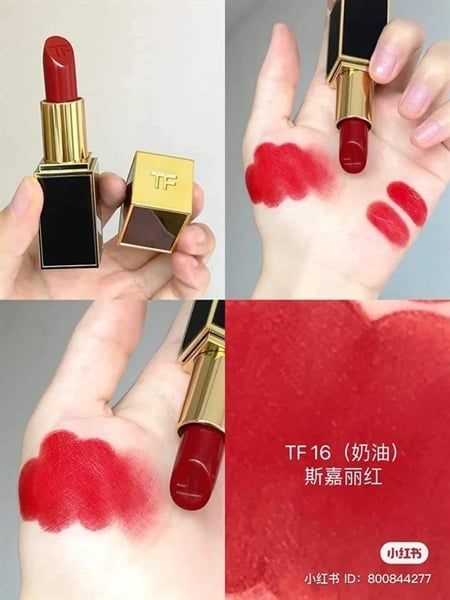 Son TOMFORD #16 Scarlet Rouge Vỏ Đen ( Ko Tđ )