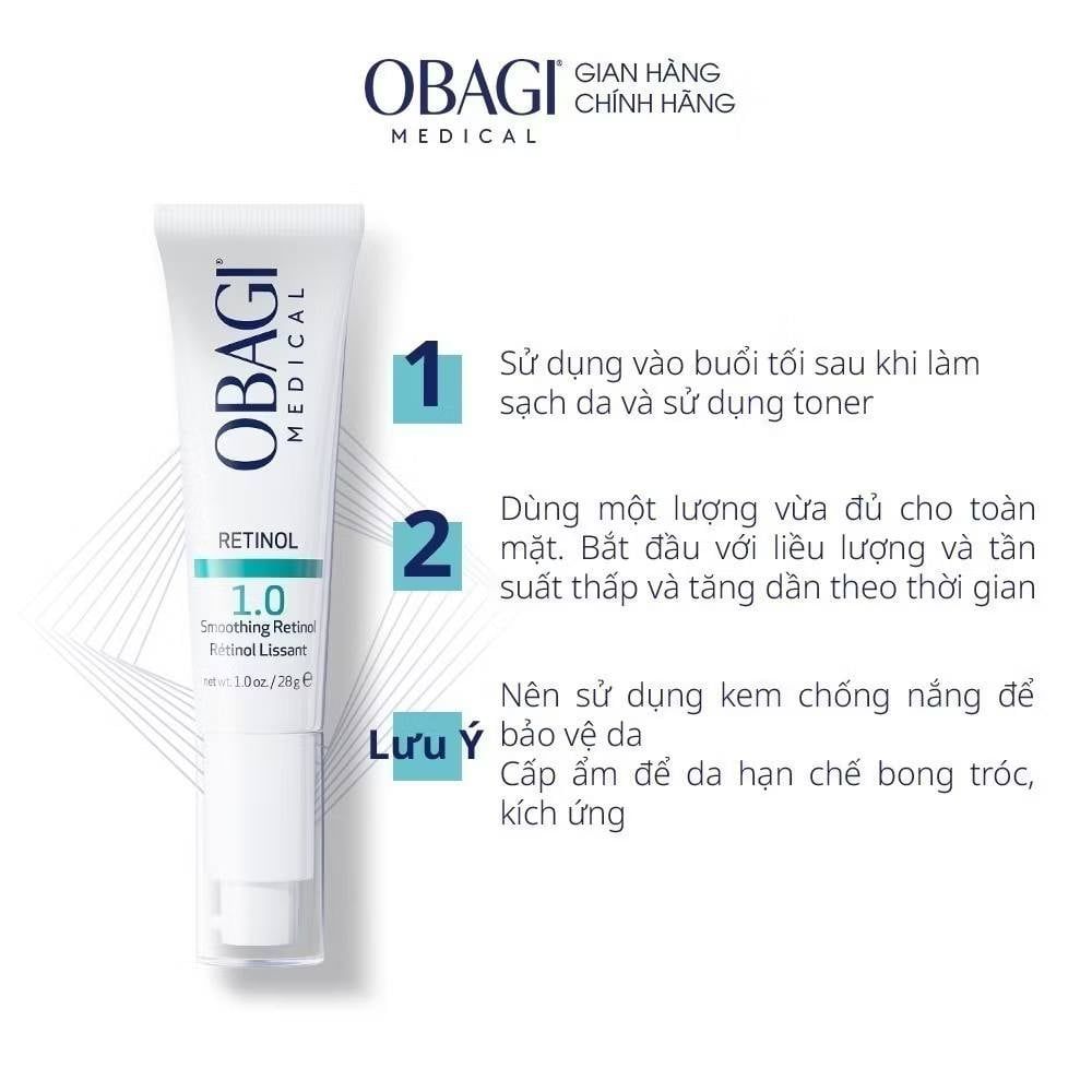 Kem Dưỡng Obagi - Retinol 1.0% Cream 28g Mẫu Mới (Ko Tđ)