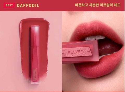 Son Kem Lì 3CE Velvet Lip Tint Plush (NEW) #03 Daffodil