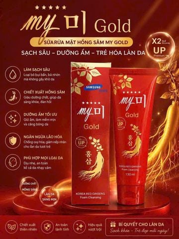 SRM Hồng Sâm My Gold 130ml