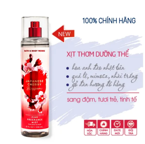 Xịt Thơm BBW 236ml #Japanese Cherry Blossom
