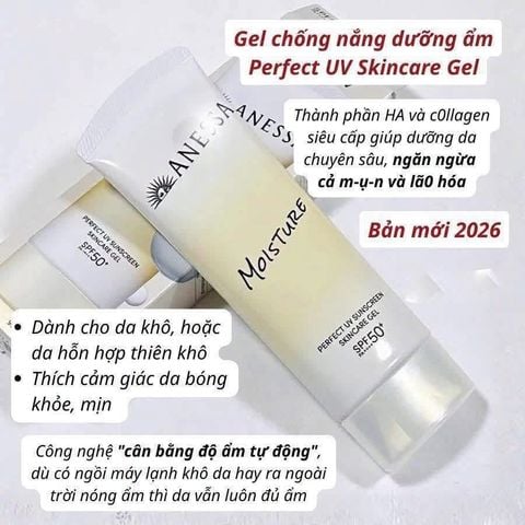 Gel Chống Nắng Anessa Moisture SPF50PA++++ 90g Nhật Bản