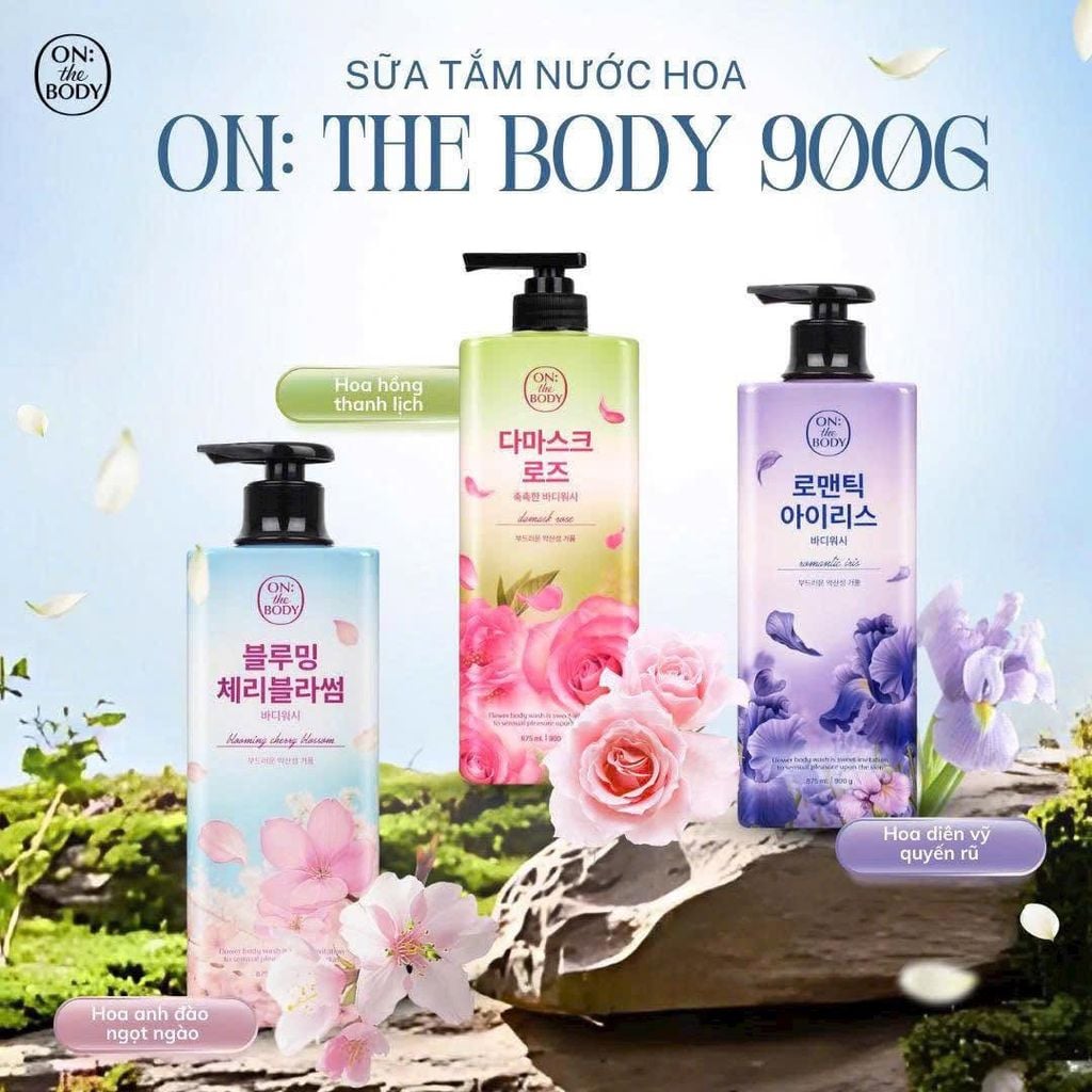 Sữa Tắm On: The Body 900g #Damask Rose