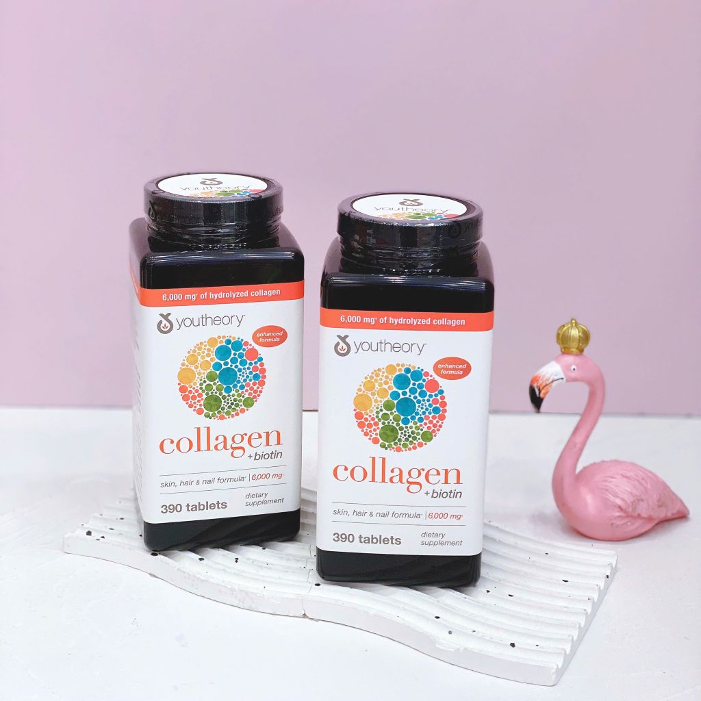 Viên uống Collagen + Biotin Youtheory 390viên ( Ko tích điểm)