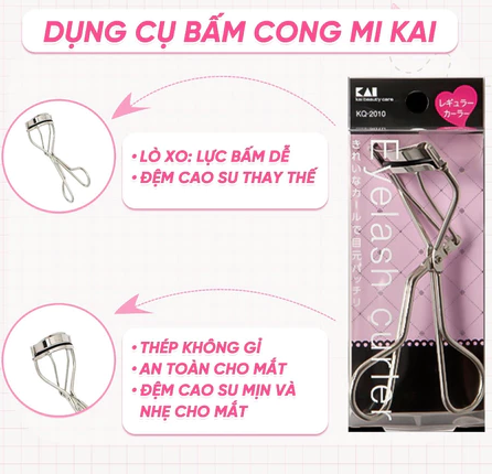 Bấm Mi Kai thân thép KQ 2010 Eyelash Curler