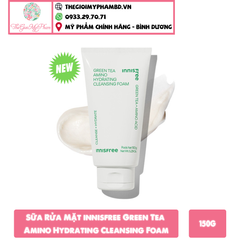 Sữa Rửa Mặt Innisfree Green Tea Amino Hydrating 150g (Mẫu mới)