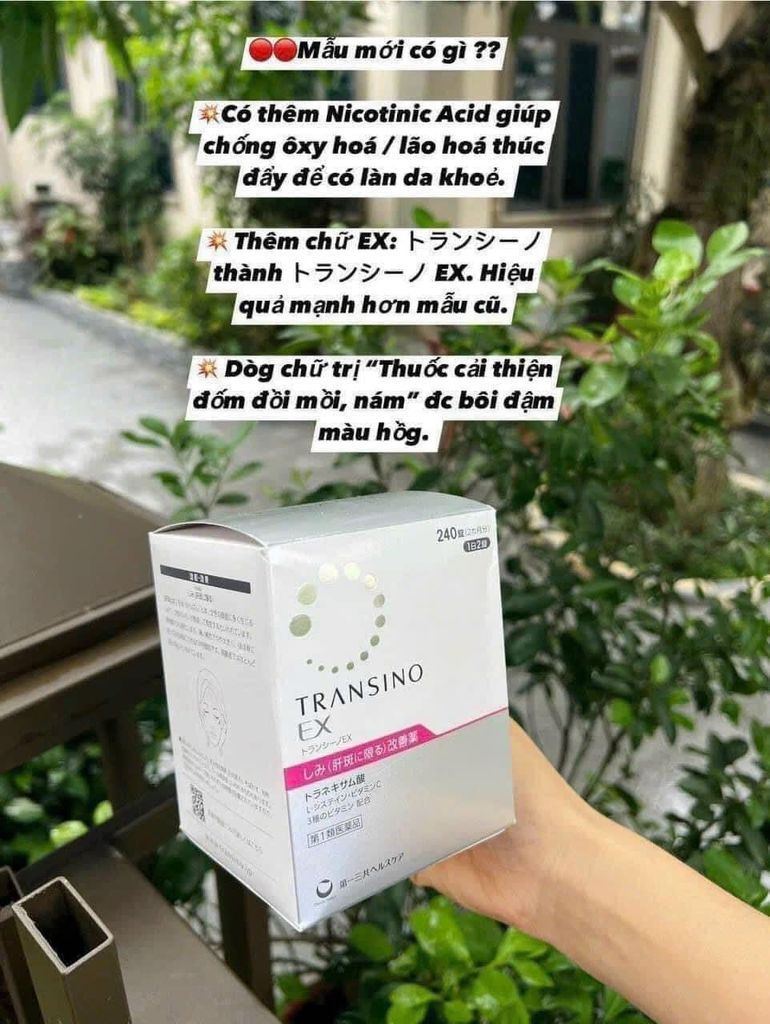 Viên Uống Trị Nám Transino EX 240 Viên (Mẫu Mới) Ko Tđ