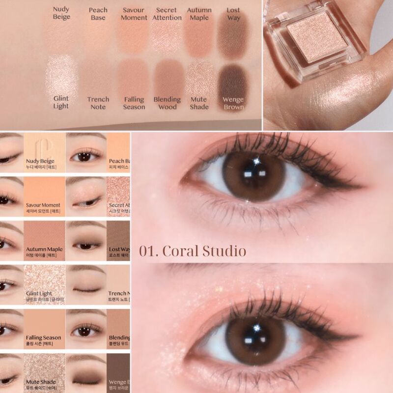 Phấn Mắt 12 Ô Clio Pro Eye Palette Air #01 Coral Studio