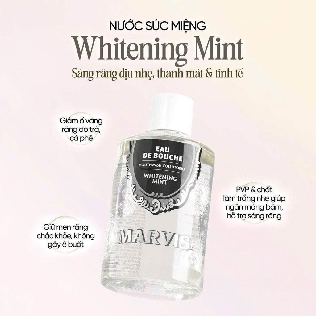 Nước Súc Miệng Marvis Whitening Mint 400ml