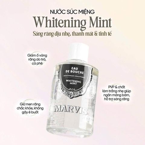 Nước Súc Miệng Marvis Whitening Mint 400ml
