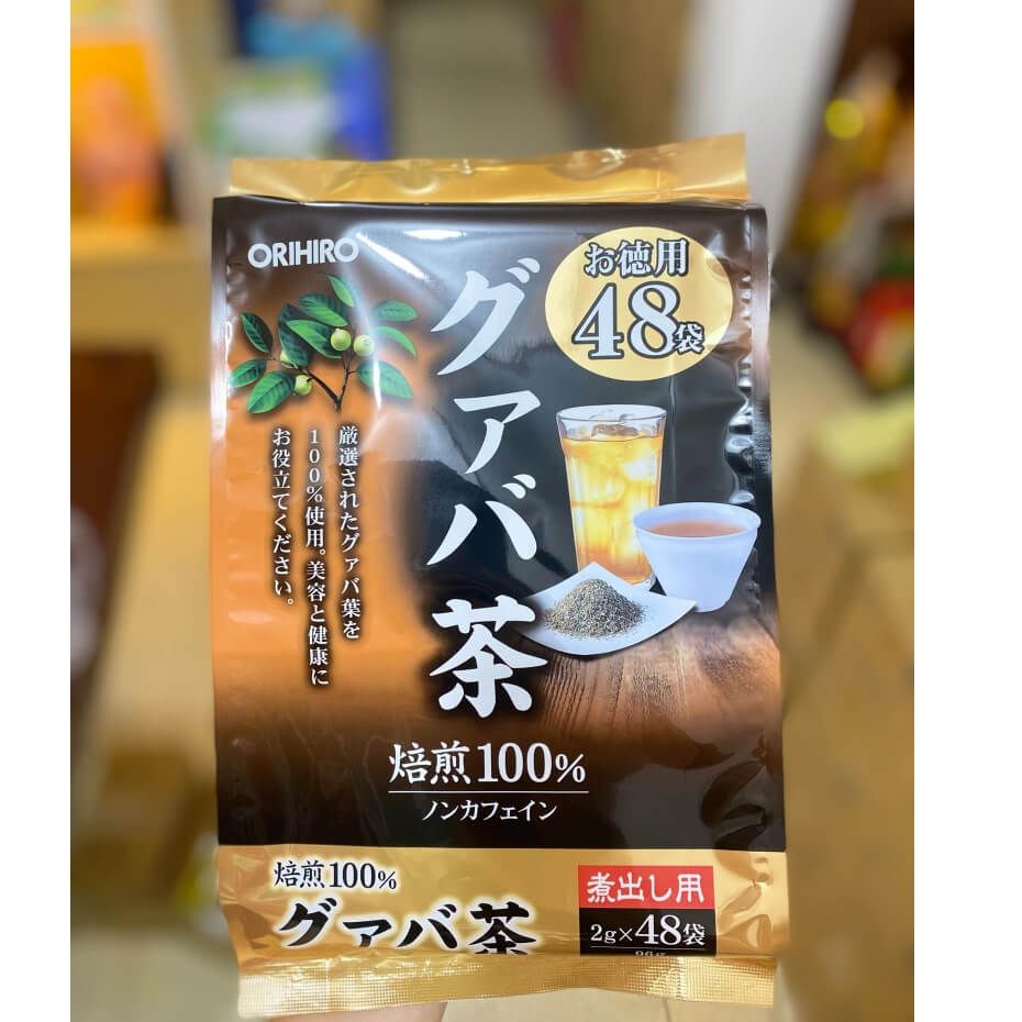 Trà Ổi Hỗ Trợ Giảm Cân, Giảm Nguy Cơ Tiểu Đường Orihiro 48 Gói (Mẫu Mới)