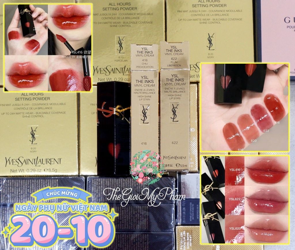 Son YSL The Inks Vinyl Cream ( Trái Tim ) #622 (Ko Tđ)