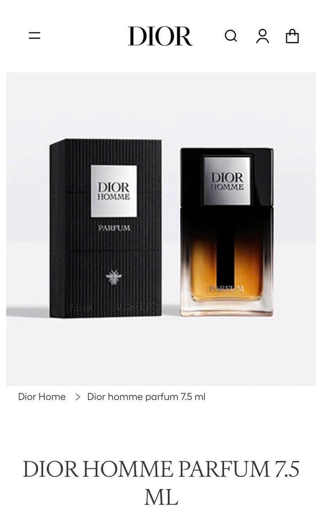 Dior - Nước Hoa Dior Homme Parfum 7,5ml